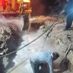 پایان عملیات رفع انسداد شبکه توزیع آب در روستاهای عشاره و سید حسن