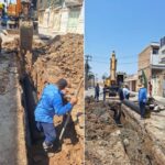 اجرای عملیات اصلاح شبکه فاضلاب در منطقه پاستوریزه اهواز