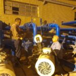 بازسازی پمپ ۴۵ کیلوواتی تاسیسات آبرسانی شهید علی هاشمی حمیدیه