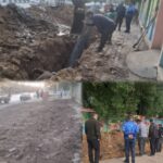 اصلاح خط ۴۰۰ میلی‌متری فاضلاب در اتوبان گلستان اهواز