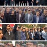 حضور مدیرعامل، رئیس هیئت مدیره و جمعی از کارکنان شرکت فولاد اکسین در تجمع ۲۲ دی