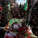 مراسم وداع و خاکسپاری چهار شهید حمله موشکی دشمن در اهواز برگزار شد