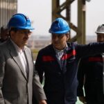 بازدید وزیر صنعت، معدن و تجارت از شرکت فولاد اکسین خوزستان