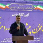 آیین کلنگزنی ۶ مخزن ۱۰۰۰ مترمکعبی در اهواز