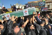 پیکر ۲ شهید حملات تجاوزکارانه آمریکایی – صهیونی در اهواز تشییع شد