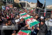 تشییع باشکوه چهار شهید اقتدار بر دستان مردم شهیدپرور اهواز