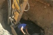 اصلاح خط اصلی فاضلاب ۶۰۰ میلی‌متری در کوی ملت