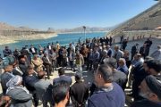 بازدید میدانی مسئولین و کشاورزان از سد مارون
