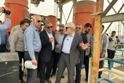 بازدید مدیرعامل سازمان آب و برق و استاندار خوزستان از پروژه‌های انتقال و تصفیه آب در شادگان