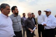 بازدید میدانی مدیرعامل سازمان آب و برق خوزستان از مسیرهای پایین‌دست کرخه و بررسی روند تأمین و توزیع آب در دشت آزادگان