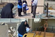 بازدید مشترک کارشناسان مرکز بهداشت شرق از تصفیه‌خانه‌های آب اهواز