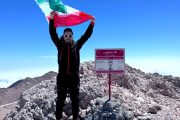 صعود کوهنورد خرمشهری به قله سماموس در مسیر پروژه ملی سیمرغ ایران