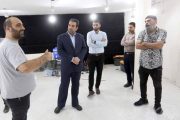 بازدید مدیرکل ارتباطات و امور بین الملل شهرداری اهواز از روند پیشرفت رادیوشهر