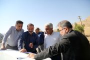 معاون امور آب، کشاورزی و محیط زیست سازمان برنامه و بودجه کشور از پروژه های آبرسانی به شهرهای شمال شرق خوزستان (فدک) و طرح آبرسانی غدیر بازدید کرد