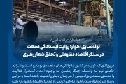 لوله‌سازی اهواز، روایت ایستادگی صنعت در سنگر اقتصاد مقاومتی و تحقق شعار رهبری