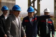 بازدید وزیر صنعت، معدن و تجارت از شرکت فولاد اکسین خوزستان