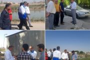 بازدید میدانی مدیرعامل شرکت آبفا اهواز از تصفیه خانه آب گلستان