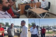 بازدیدمديرعامل شركت آب و فاضلاب اهواز از تصفیه خانه فاضلاب چنیبه و پست امداد فاضلاب فرهنگ شهر