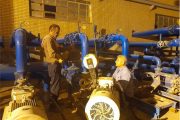 بازسازی پمپ ۴۵ کیلوواتی تاسیسات آبرسانی شهید علی هاشمی حمیدیه