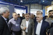 افتتاح غرفه سازمان آب و برق خوزستان به مناسبت هفته دولت با حضور استاندار